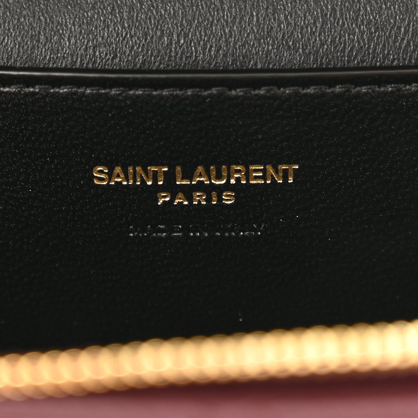 Lambskin Quilted Mini Gaby Vanity Case Rouge Cabernet