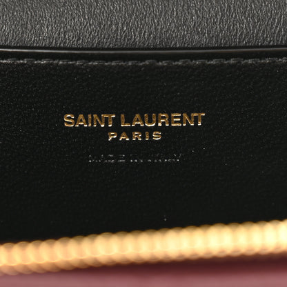 Saint Laurent Lambskin Quilted Mini Gaby Vanity Case Rouge Cabernet 6 of 9