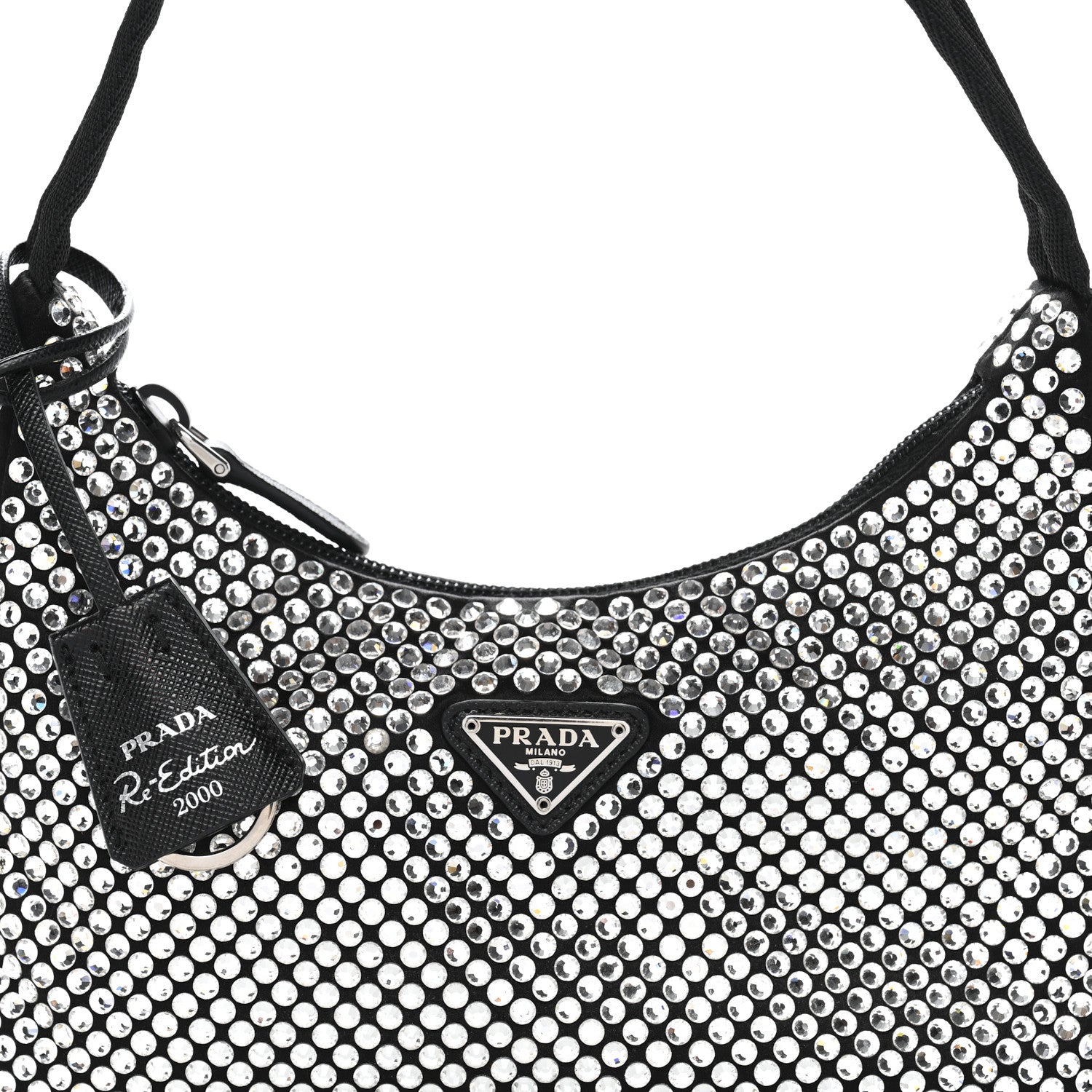 Prada Satin Crystal Mini Re-Edition 2000 Bag Cristal 8 of 10