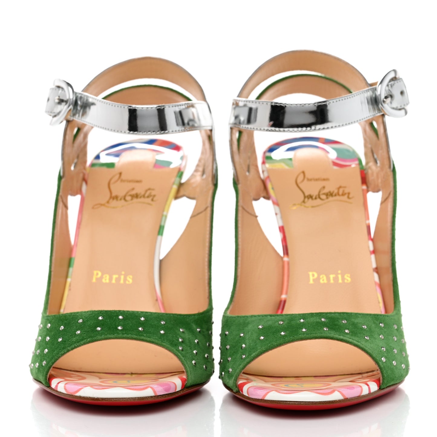 Suede Metallic Studded Loopinga 100 Pumps 37.5 Multicolor