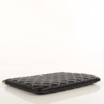 Chanel Caviar Quilted Medium Cosmetic Case Black 4 of 8
