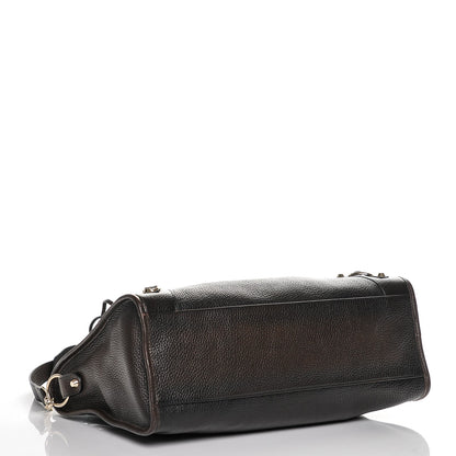 Balenciaga Vibrato Calfskin Classic Gold Hardware City Ombre Marron 4 of 6