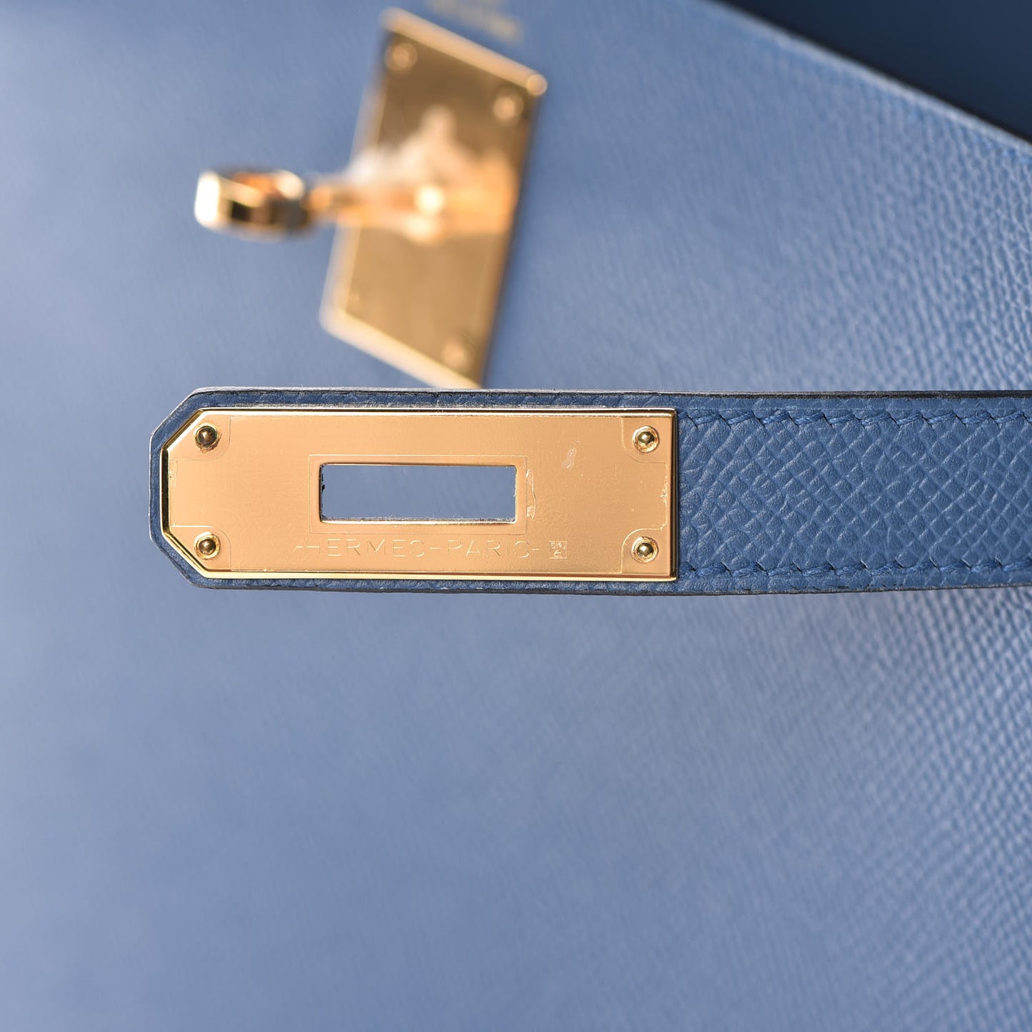 Epsom Kelly Sellier 28 Bleu Agate