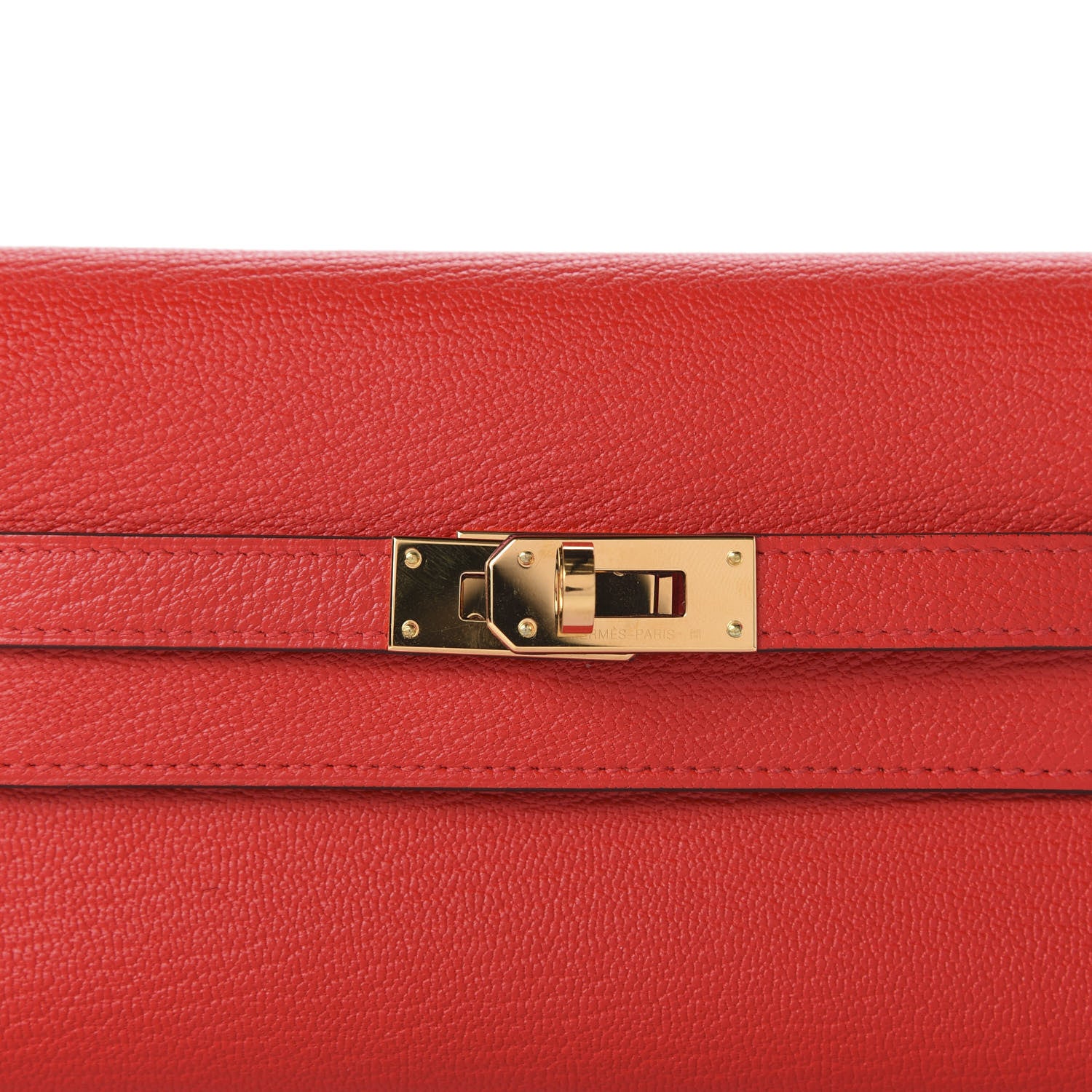 Hermes Chevre Mysore Medium Kelly Wallet Rouge De Coeur 9 of 10