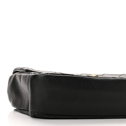 Chanel Calfskin Diamond Debossed Medium Cosmos Flap Black 9 of 10