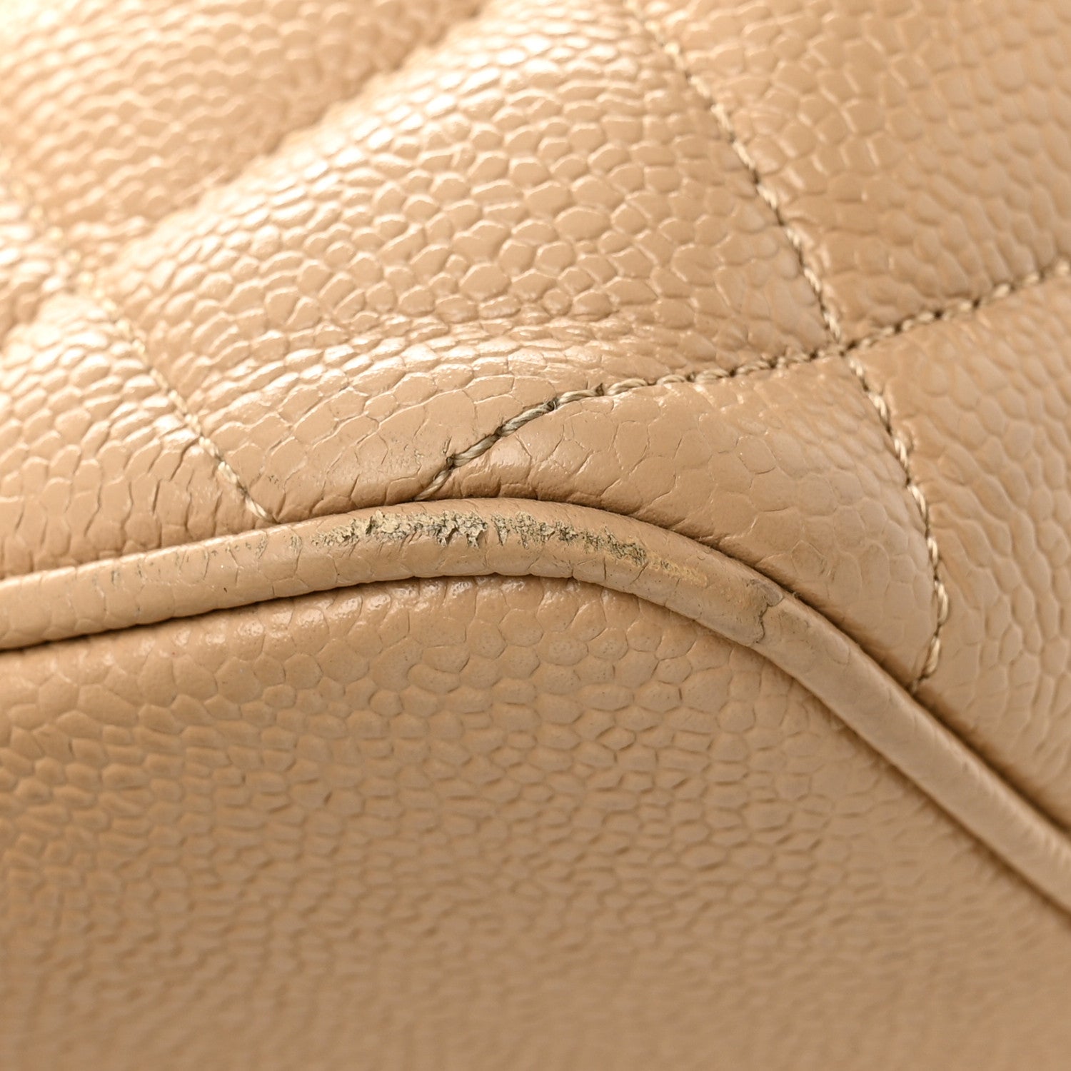 Chanel Caviar Quilted Medallion Tote Beige 11 of 12