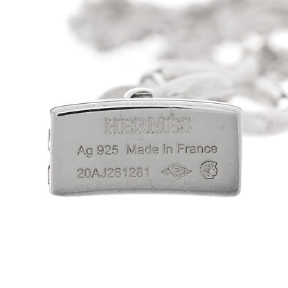 Hermes Sterling Silver Kelly Charm Pendant Necklace 4 of 5
