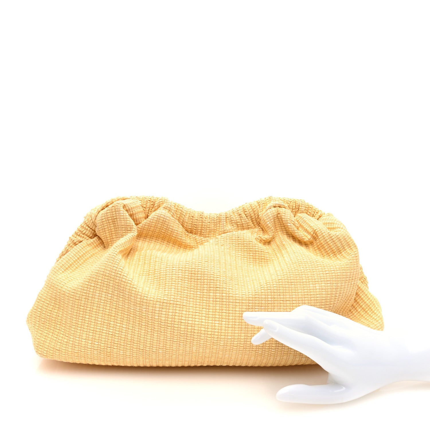 Mansur Gavriel Woven Raffia Cloud Clutch Natural 2 of 8