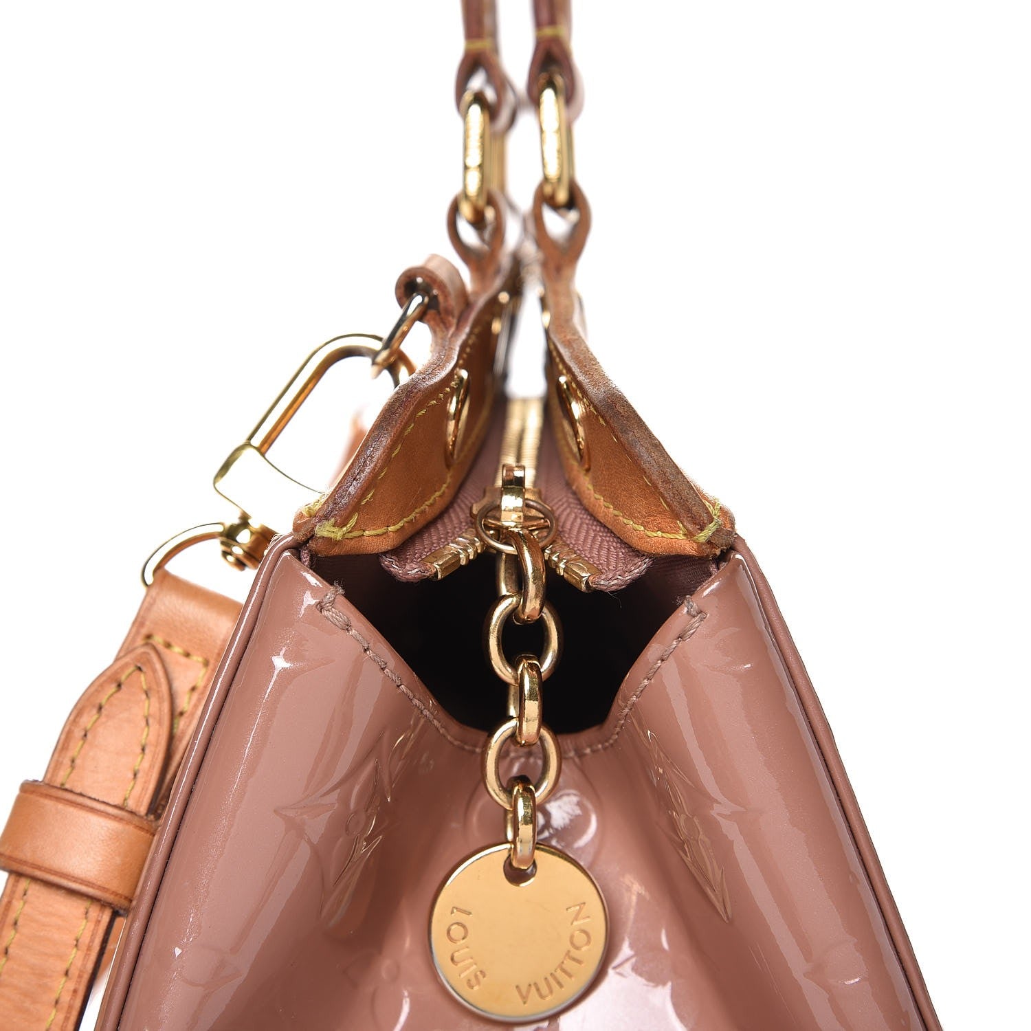 Louis Vuitton Vernis Brea MM Rose Velours 33 of 34