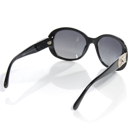 Chanel Acetate CC Turnlock Sunglasses 5235-Q Black Beige 2 of 6