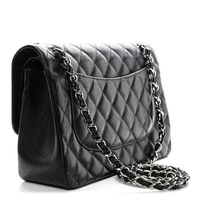 Chanel Caviar Quilted Jumbo Double Flap Black 5 of 31
