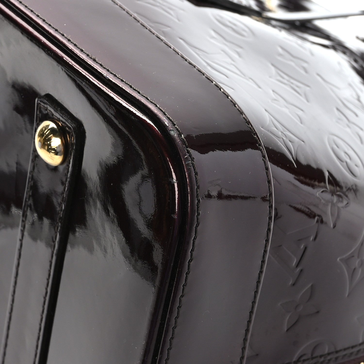Louis Vuitton Vernis Alma GM XL Amarante 9 of 11