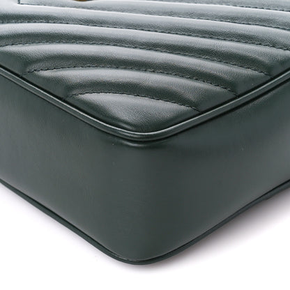 Saint Laurent Calfskin Matelasse Monogram Lou Camera Bag Vert Fonce 10 of 10