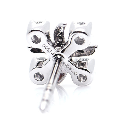 Tiffany Platinum Diamond Schlumberger Lynn Earrings 5 of 6