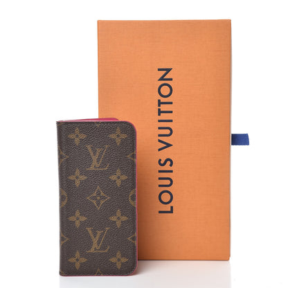 Louis Vuitton Monogram iPhone X Folio Case Rose Pop 8 of 8