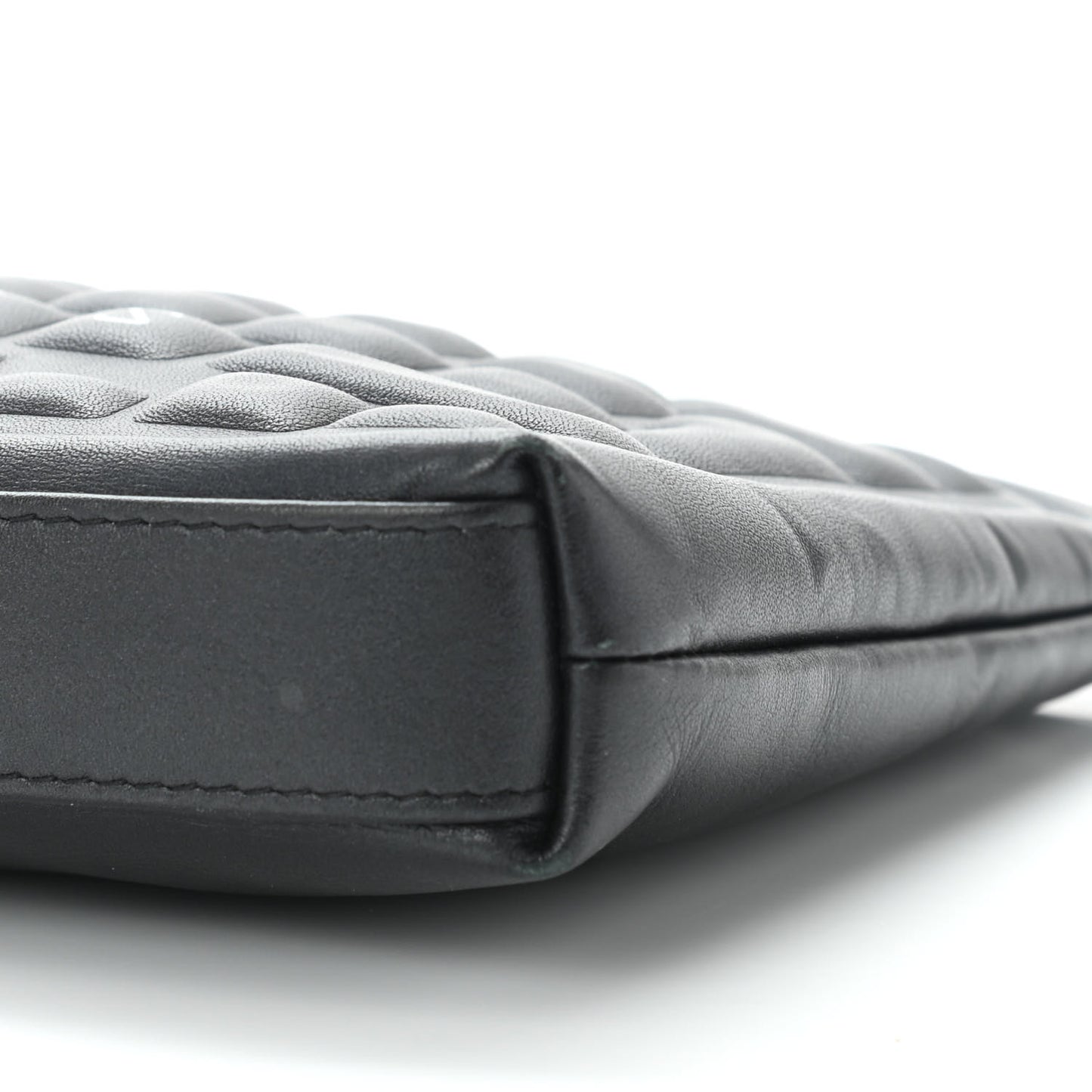 Metallic Calfskin Keyboard Pouch Black