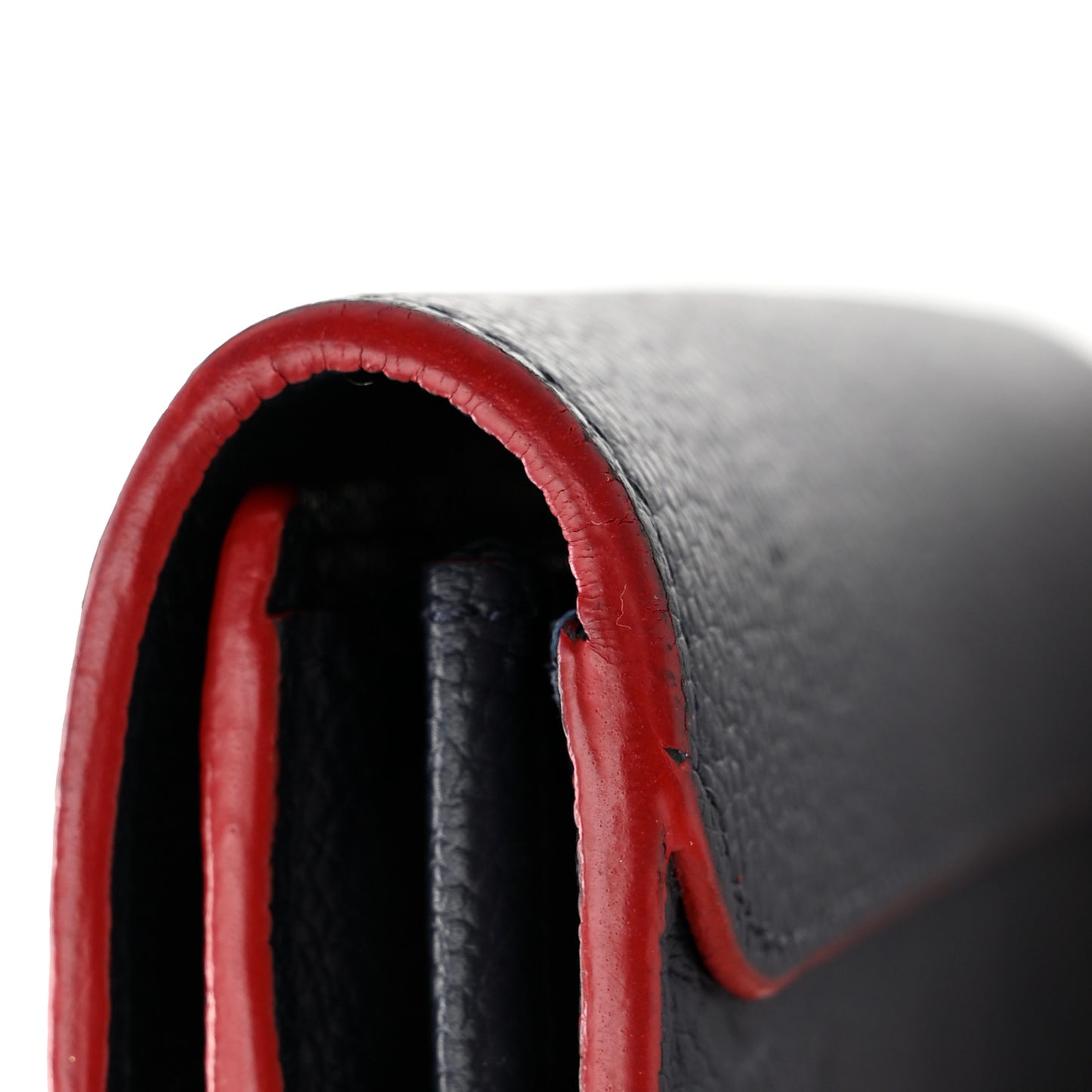 Empreinte Pont-Neuf Wallet Marine Rouge