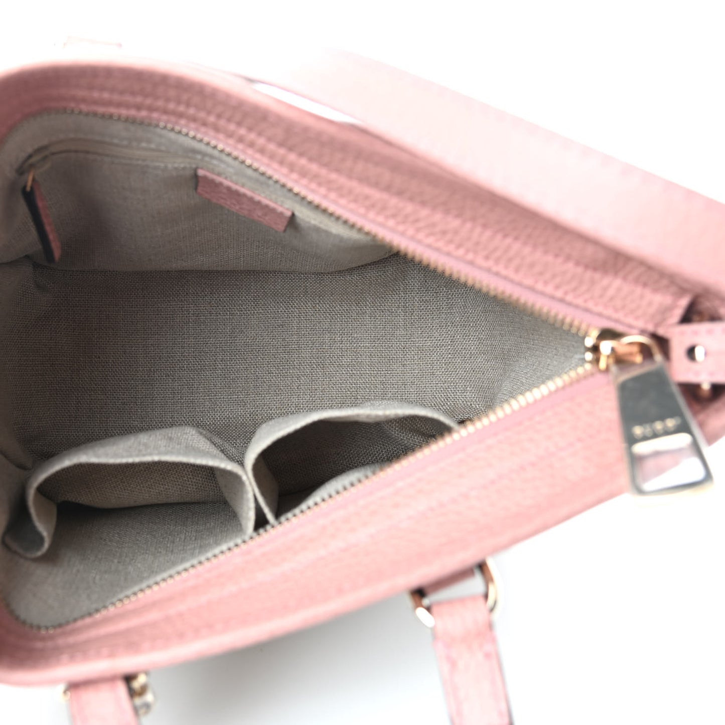 Monogram Small Bree Tote Beige Soft Pink