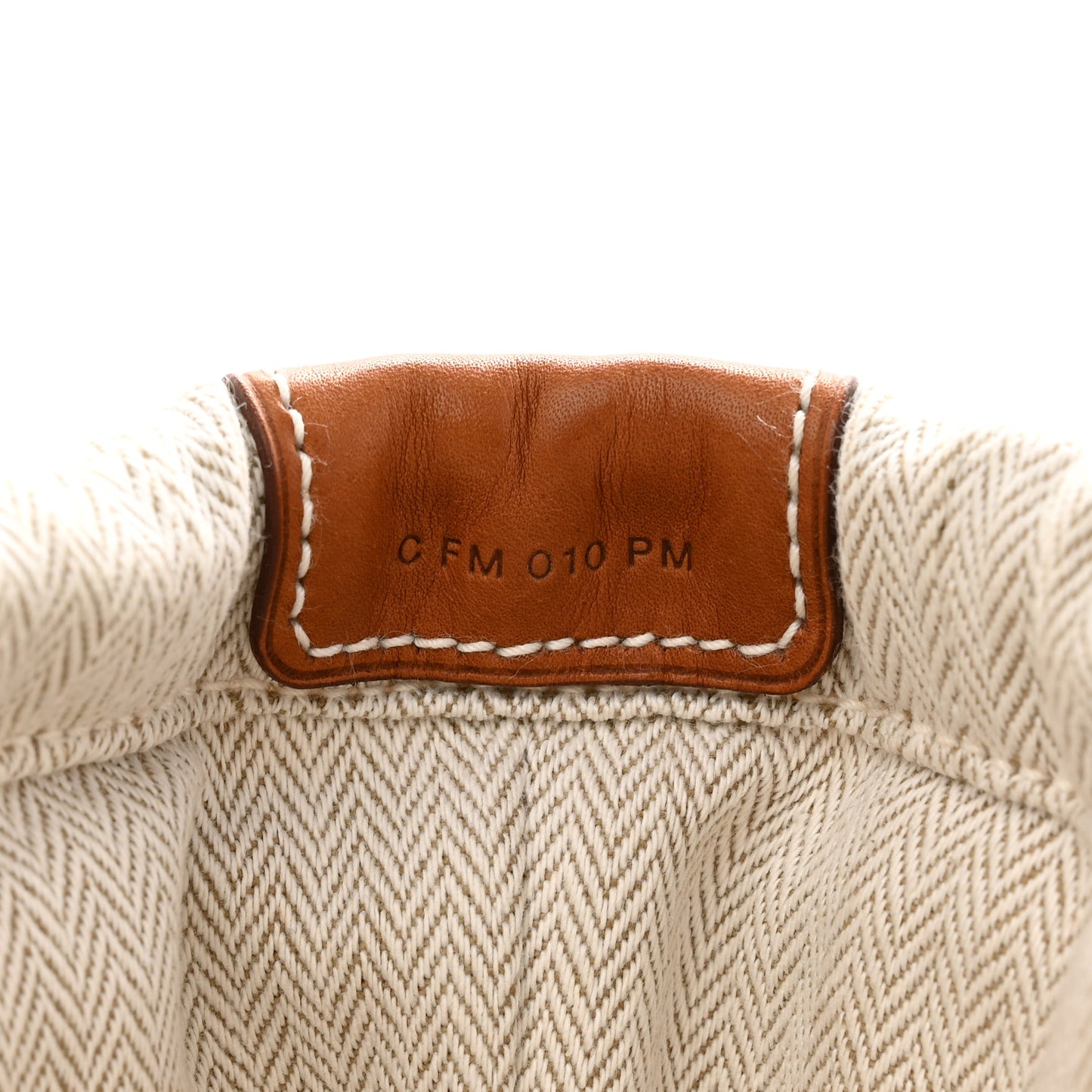 Canvas Barenia Fourbi 25 MM Pouch Naturel Fauve