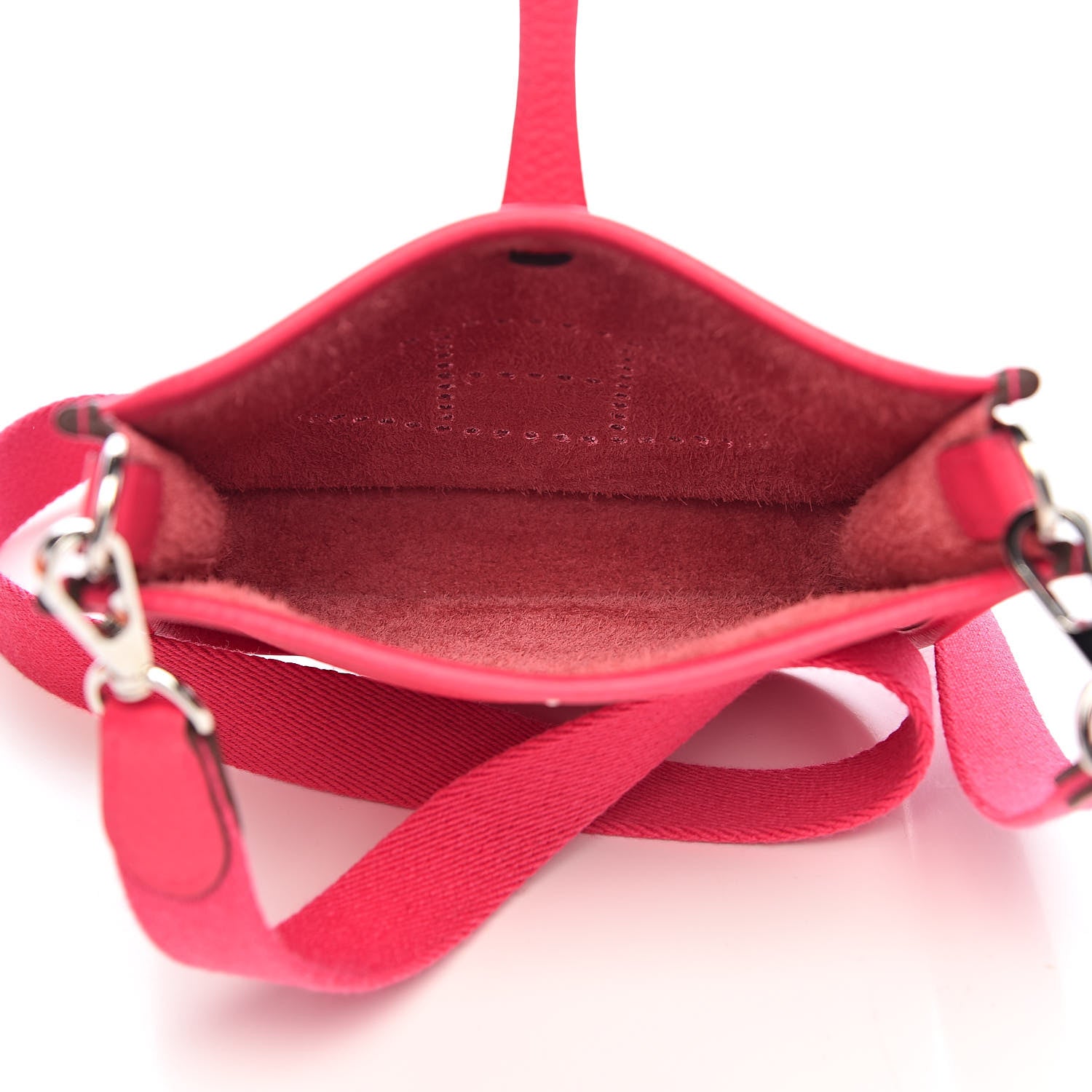 Hermes Taurillon Clemence Evelyne TPM Rose Extreme 5 of 12