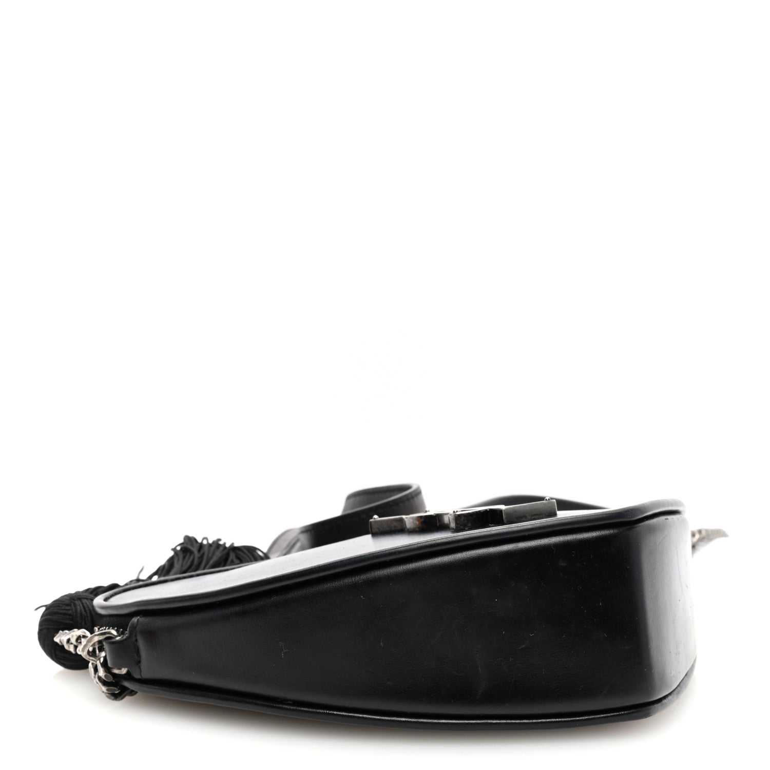 Saint Laurent Calfskin Heart Monogram Crossbody Black 4 of 8
