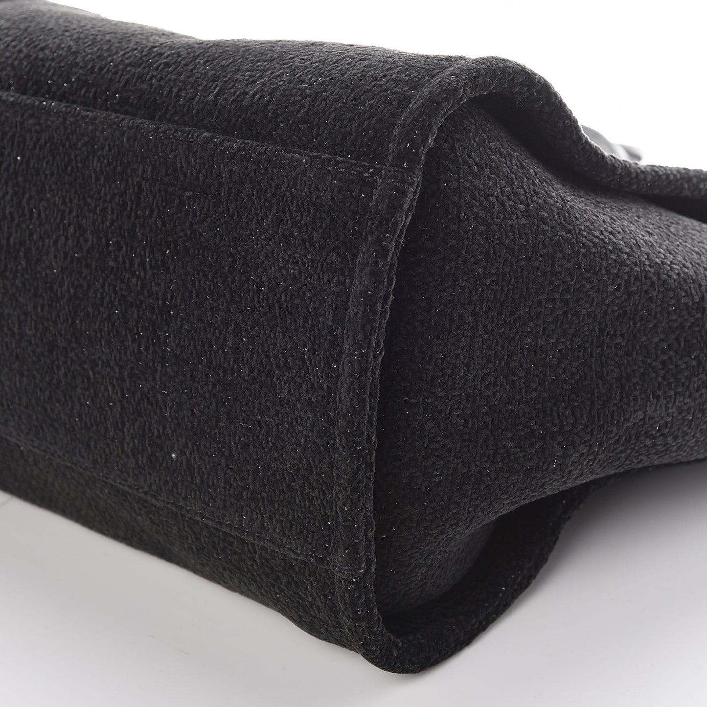 Lurex Boucle Medium Deauville Tote Black