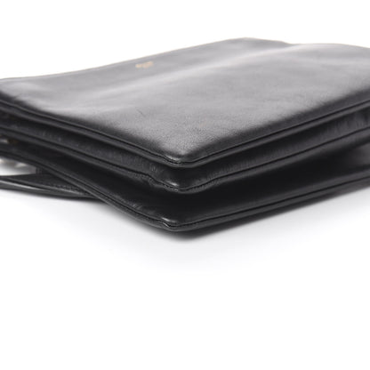 Celine Lambskin Large Trio Crossbody Bag Black 9 of 10