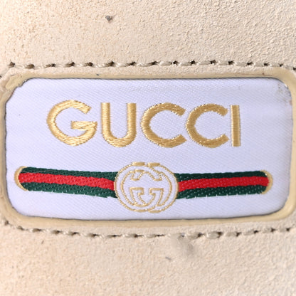 Gucci Calfskin Suede Mens Re-Web Sneakers 11 White Red 8 of 8
