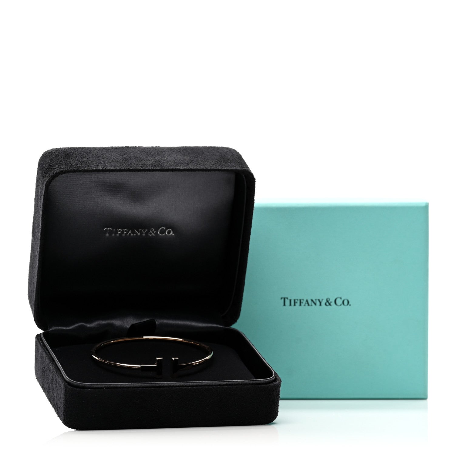 Tiffany 18K Rose Gold T Wire Bracelet 4 of 4