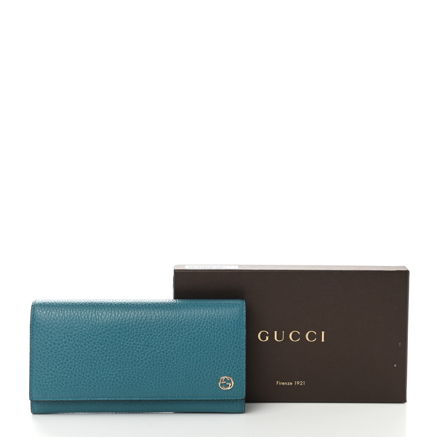 Gucci Dollar Calfskin Interlocking G Continental Wallet Deep Cobalt 9 of 9