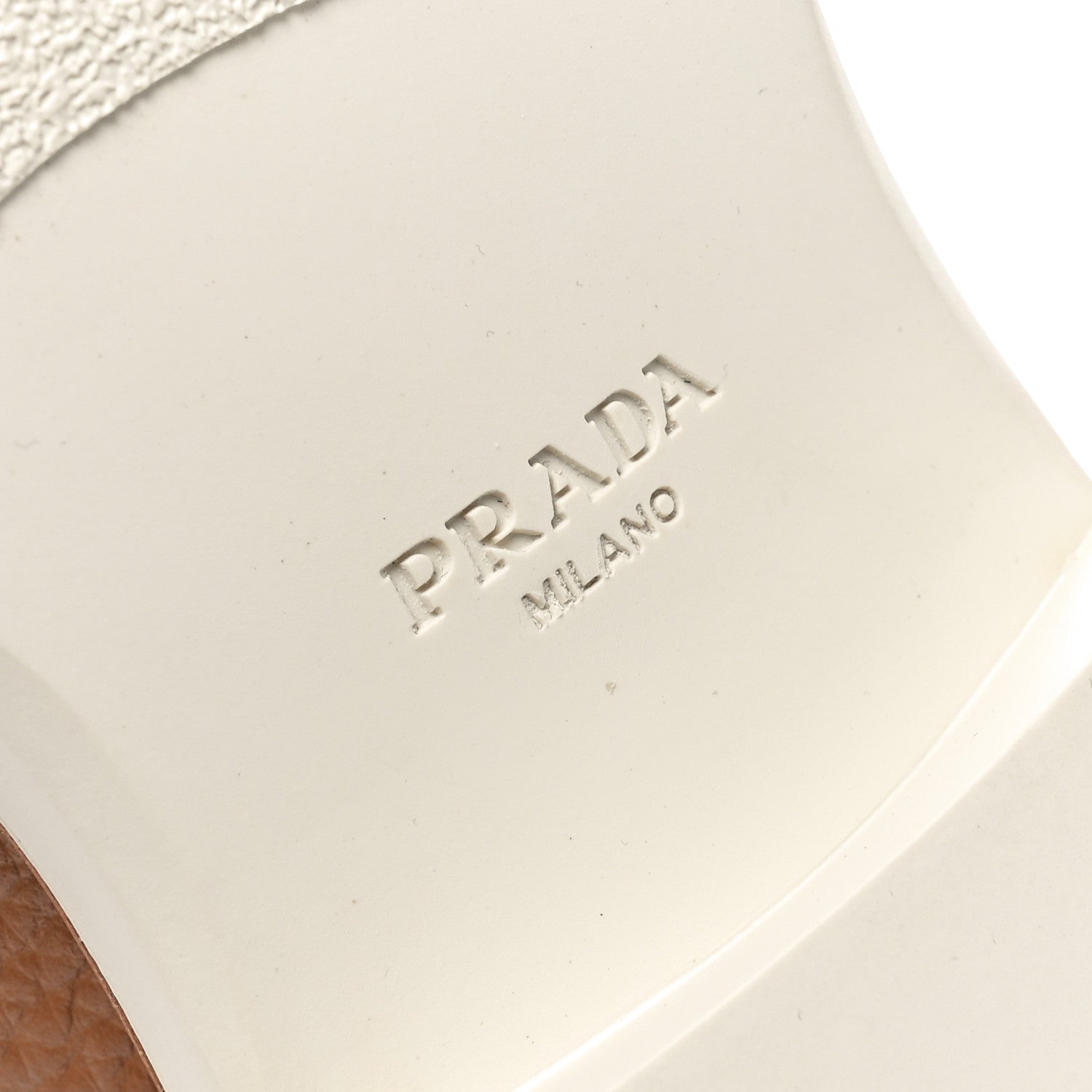 Prada Cervo Triangle 50mm Loafers 37.5 Caramel 7 of 8