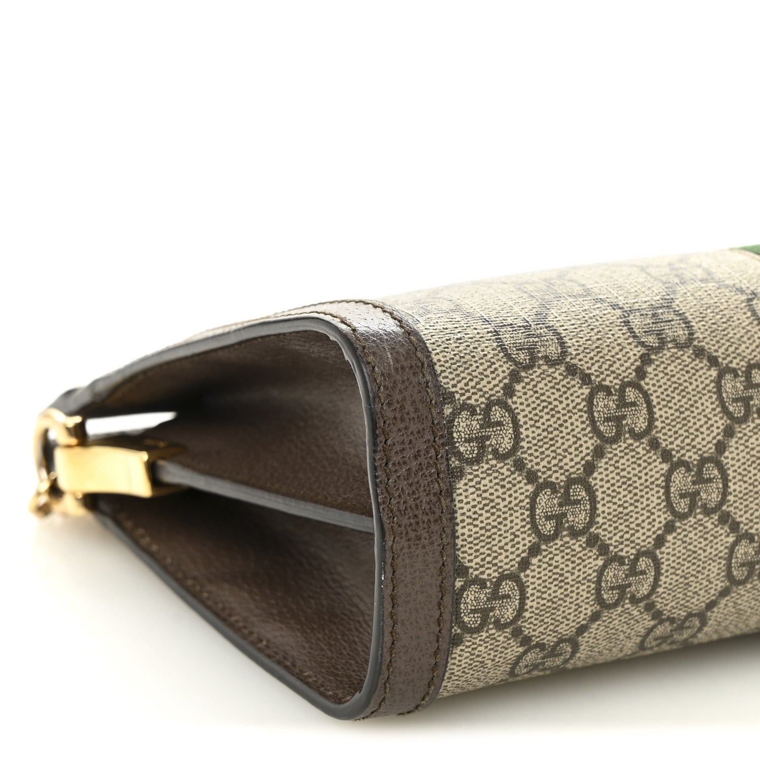 Gucci GG Supreme Monogram Web Small Ophidia Chain Shoulder Bag Brown 9 of 10
