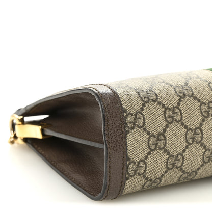 Gucci GG Supreme Monogram Web Small Ophidia Chain Shoulder Bag Brown 9 of 10