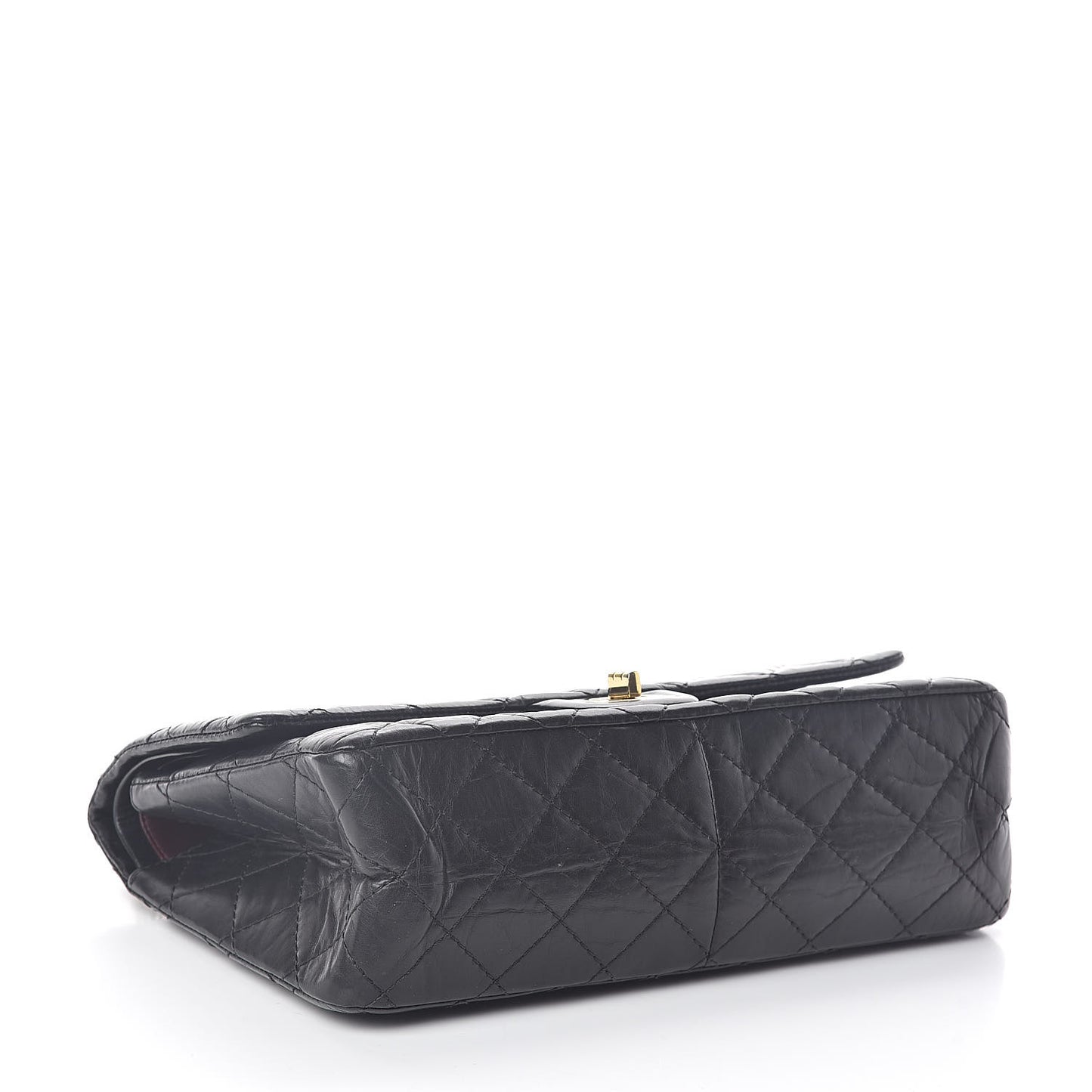 Aged Calfskin Quilted 2.55 Reissue 226 Flap Black