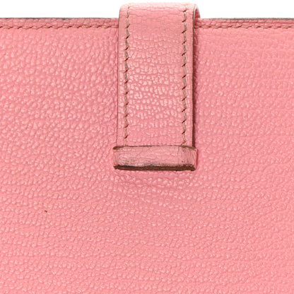 Hermes Chèvre Mysore Bearn Gusset Wallet 5P Pink 11 of 14
