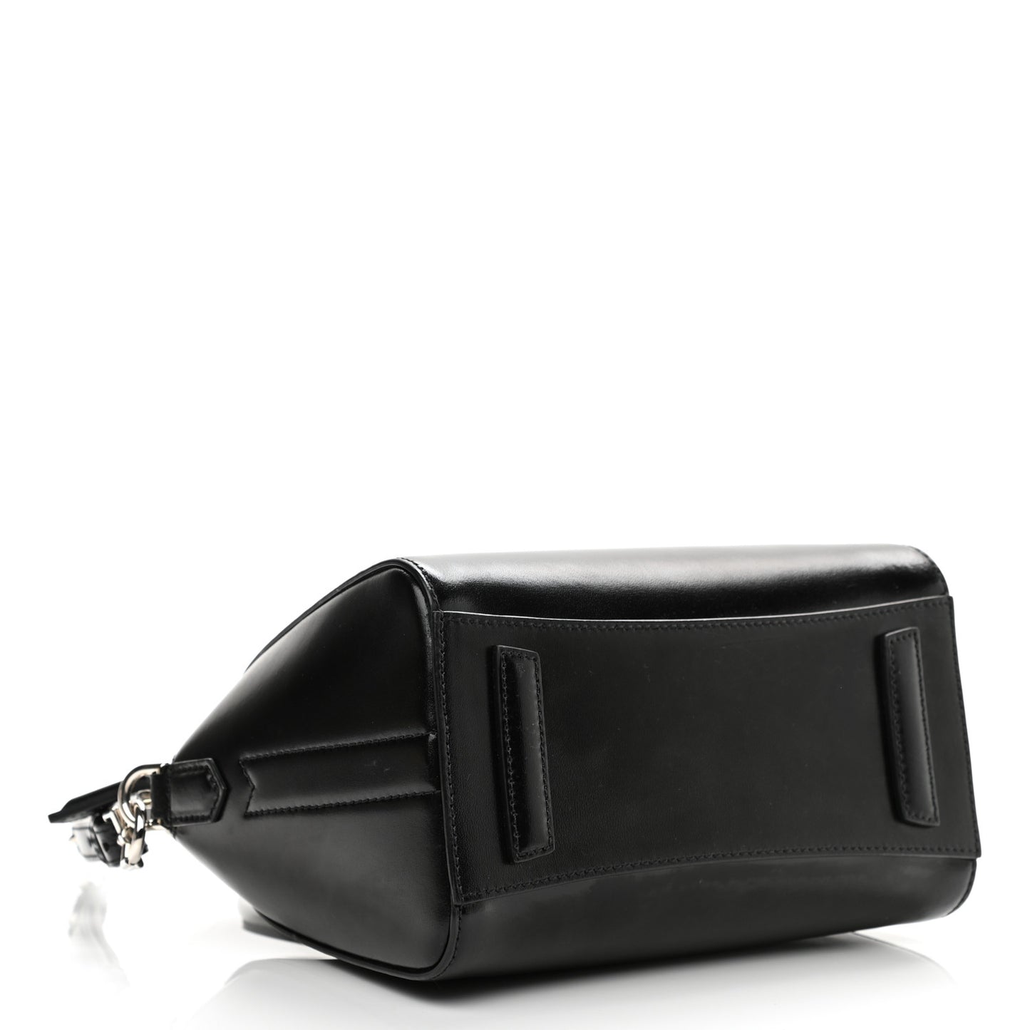 Shiny Lord Calfskin Mini Antigona Black