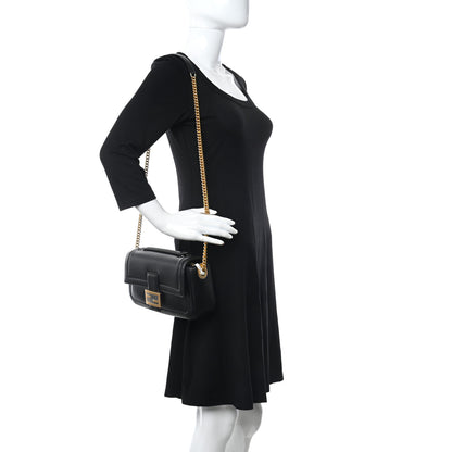 Fendi Nappa Apolo Chain Baguette Black 2 of 8