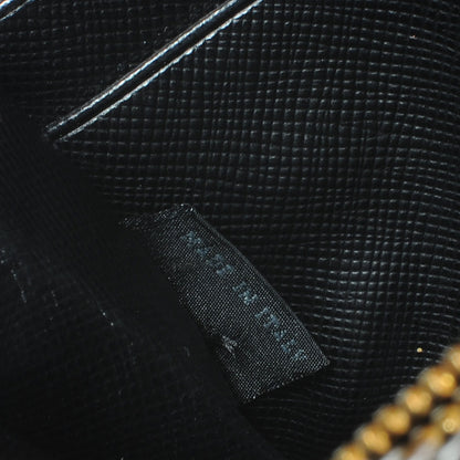 Prada Saffiano Zip Around Wallet Nero Black 8 of 10