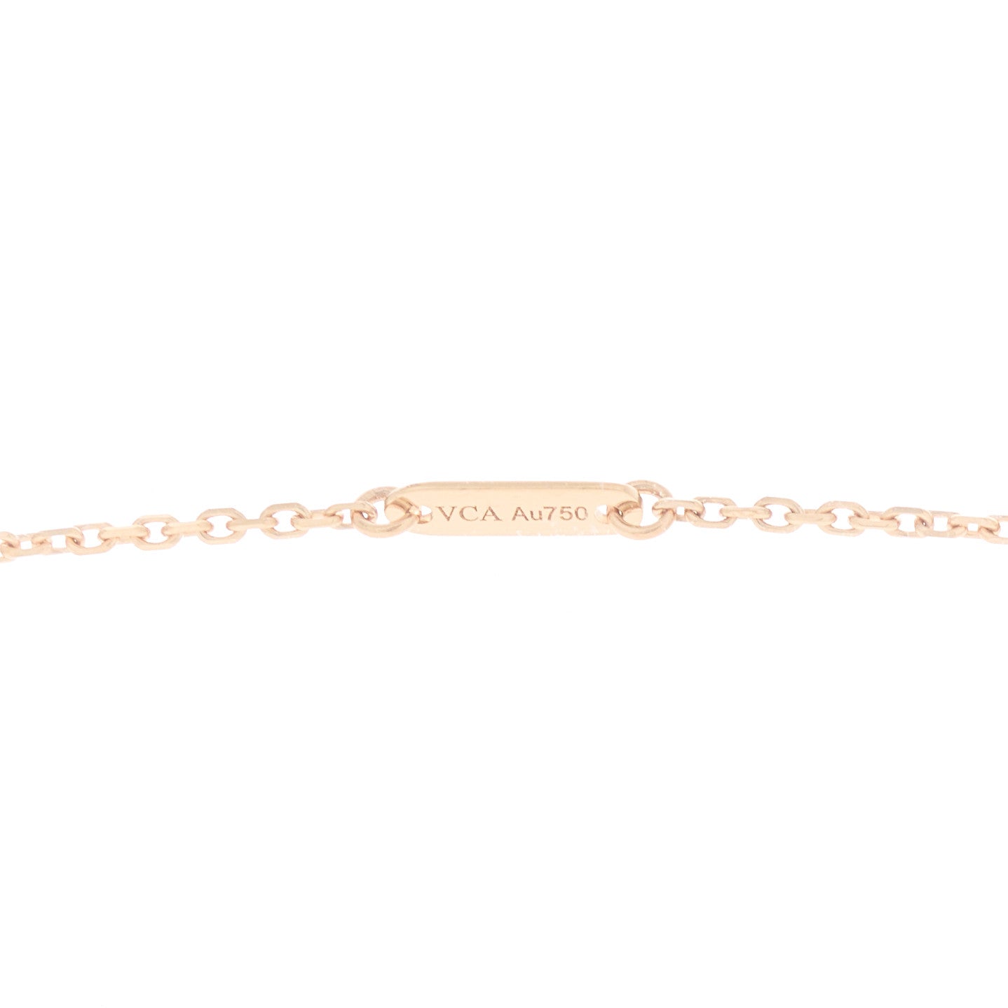 Van Cleef & Arpels 18K Rose Gold Carnelian Sweet Alhambra Pendant Necklace 4 of 6