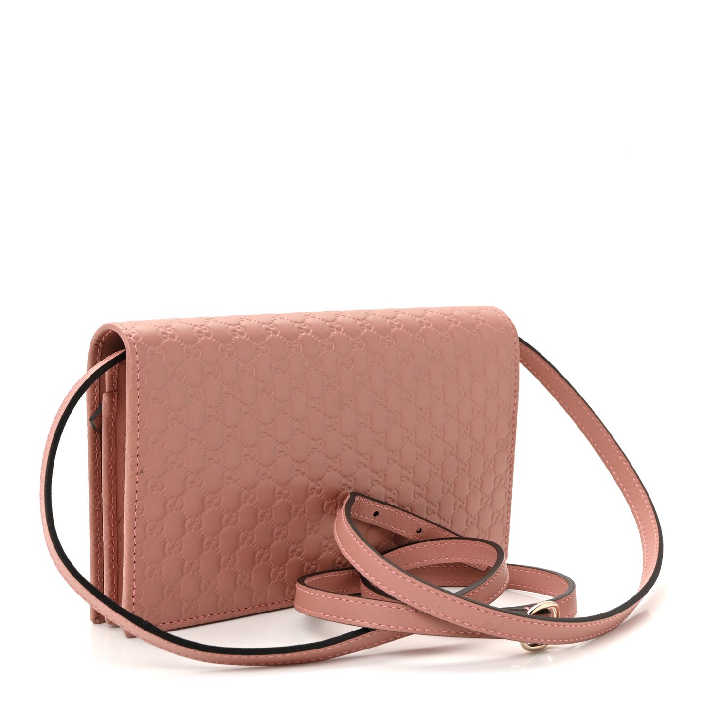 Microguccissima Crossbody Wallet Soft Pink