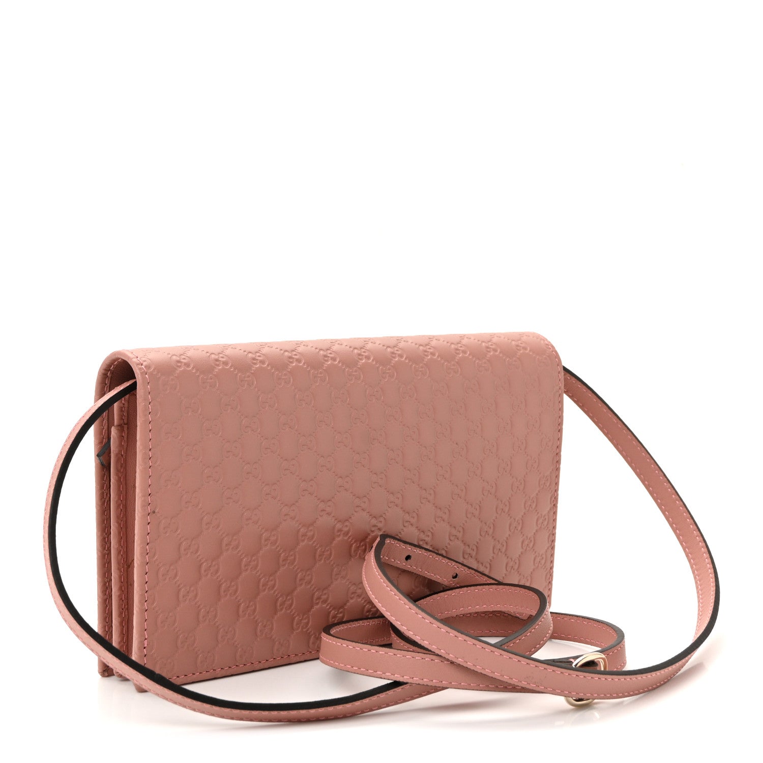 Gucci Microguccissima Crossbody Wallet Soft Pink 3 of 9