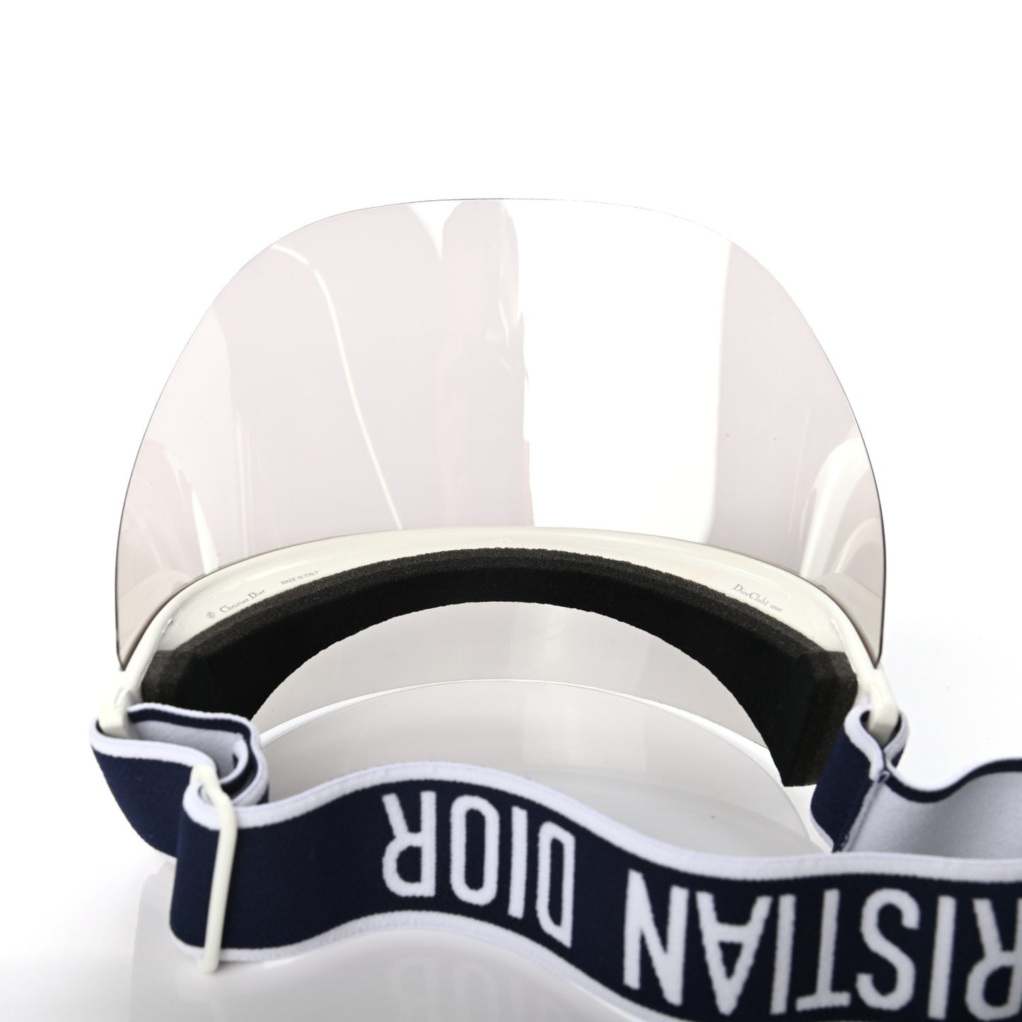 Mirrored DiorClub1 Sun Visor Silver