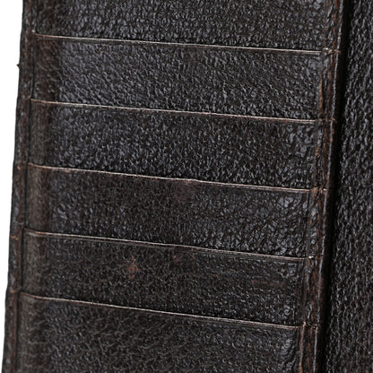 Gucci Monogram Calfskin Ladies Web Continental Wallet Beige Ebony Cocoa 4 of 11