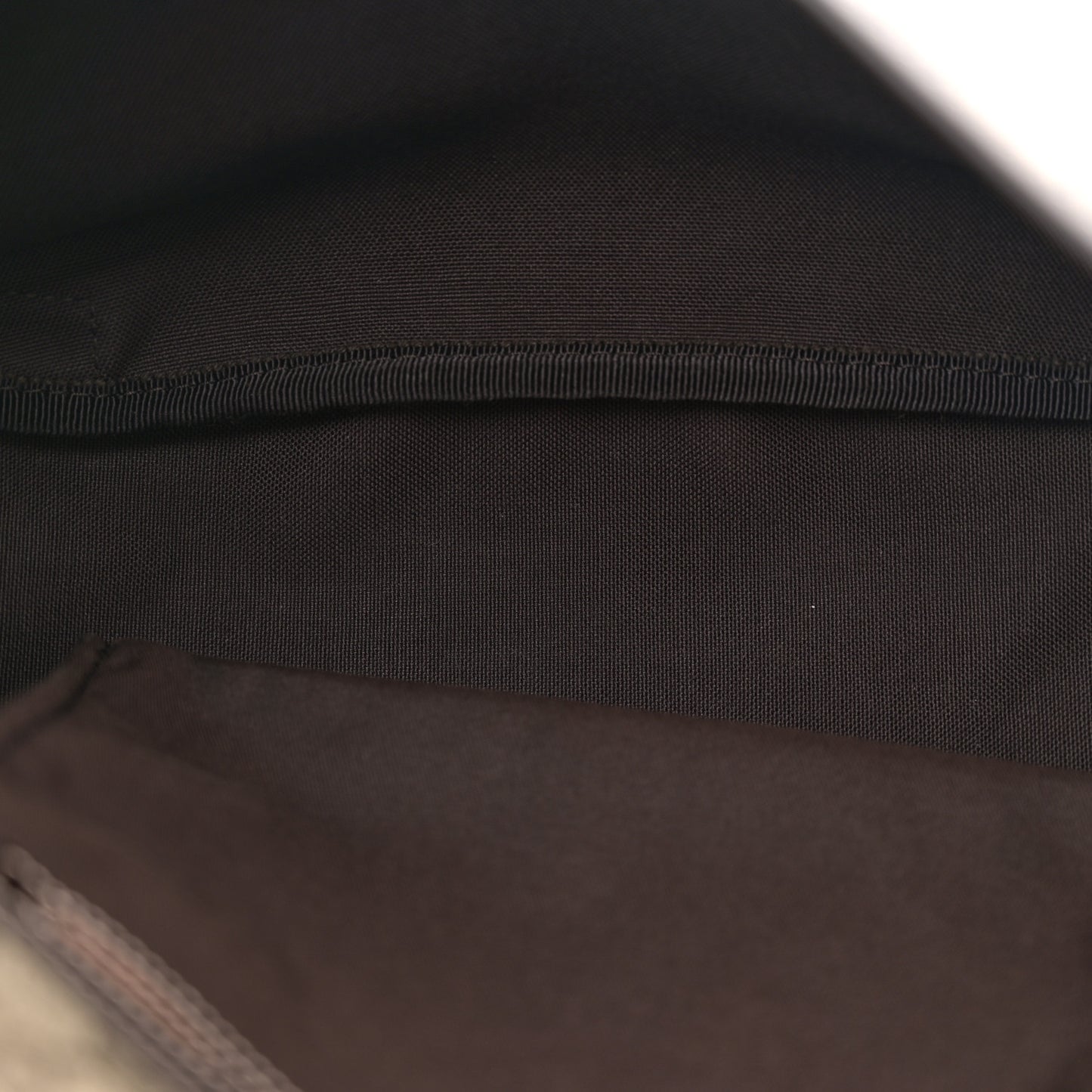 GG Plus Monogram Medium Double Buckle Flap Messenger Bag Beige Dark Brown