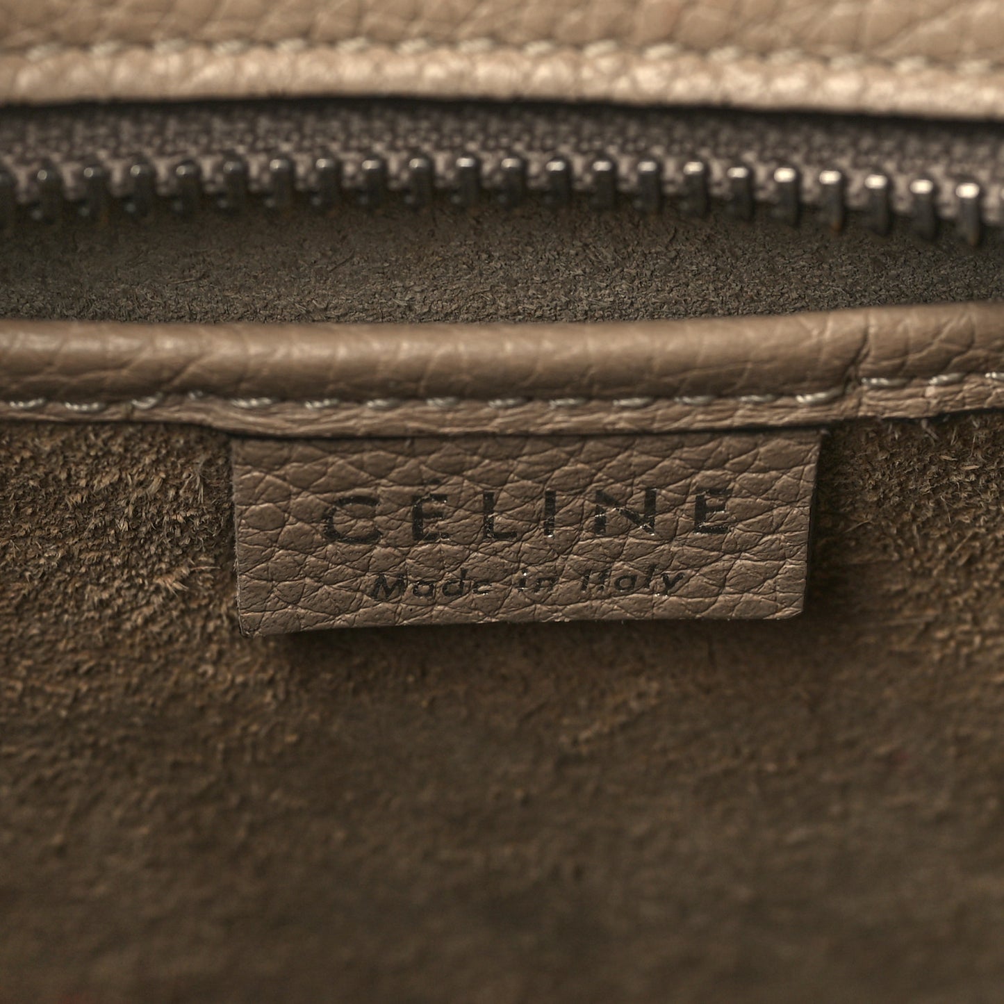Drummed Calfskin Nano Luggage Dune