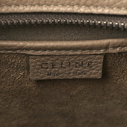 Celine Drummed Calfskin Nano Luggage Dune 6 of 12