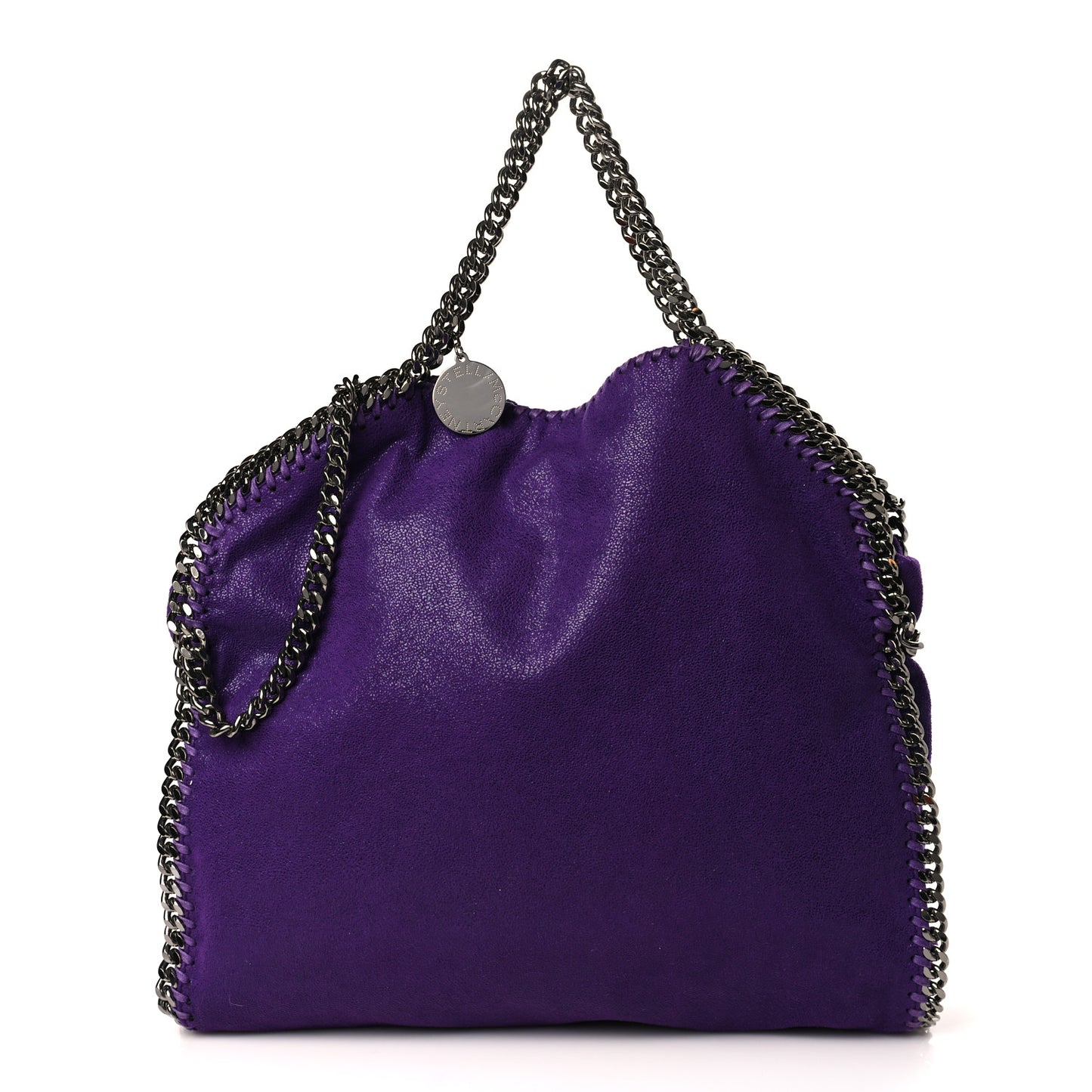 Shaggy Deer Mini Falabella Fold Over Tote Bright Purple