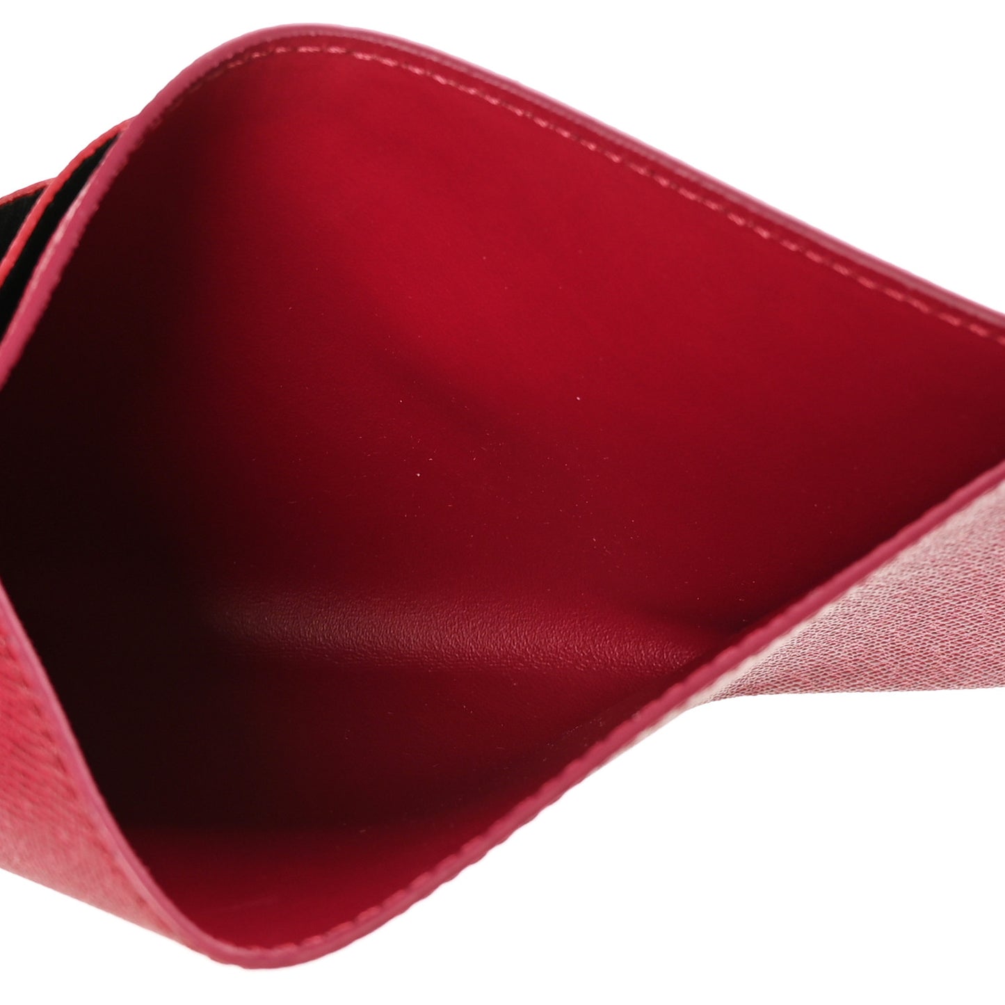 Calfskin Felicie Card Holder Insert Fuchsia