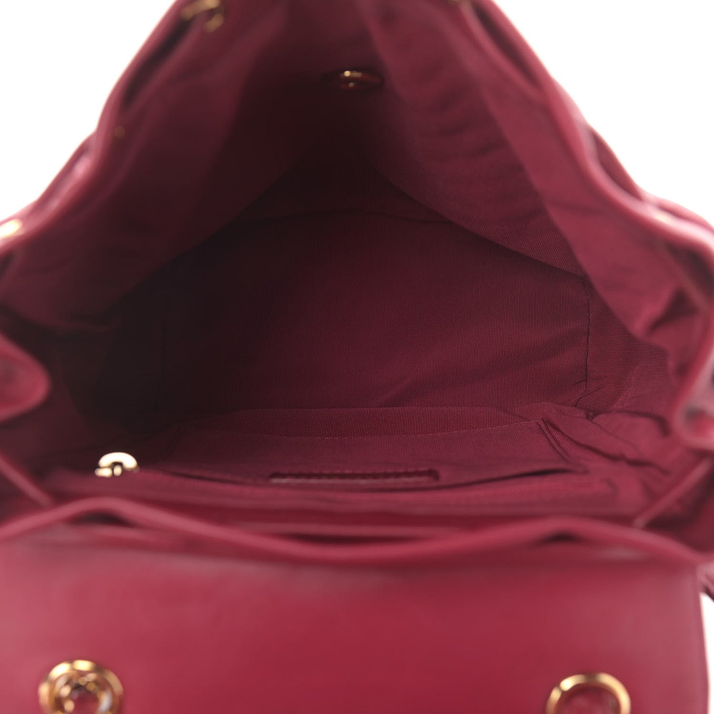 Calfskin Chevron Quilted Small Urban Spirit Backpack Dark Pink