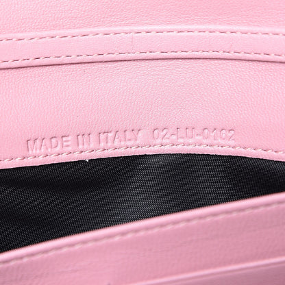 Christian Dior Lambskin Cannage Lady Dior Rendezvous Wallet Pink 7 of 7
